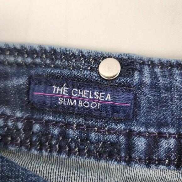 Vigoss Jeans Womens 11/12 Blue Chelsea Slim Bootcut Denim (33x32) - Picture 6 of 11